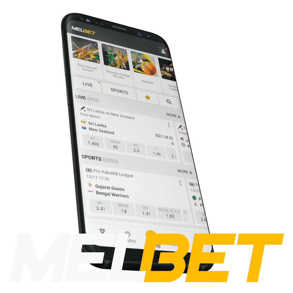 Download and install the APK and then use the Melbet app on your Android or iOS devices.