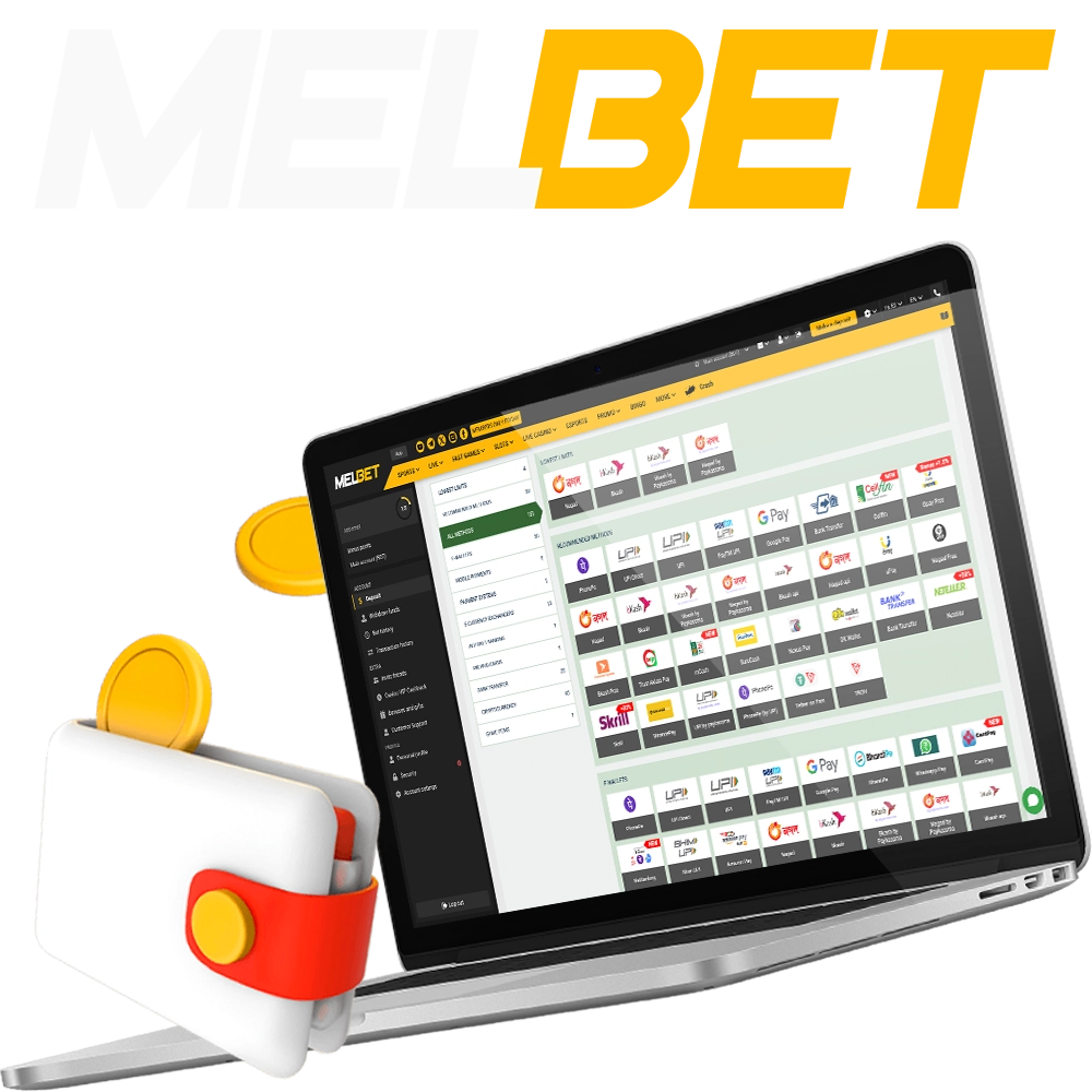 Deposit to your MelBet account to start playing.