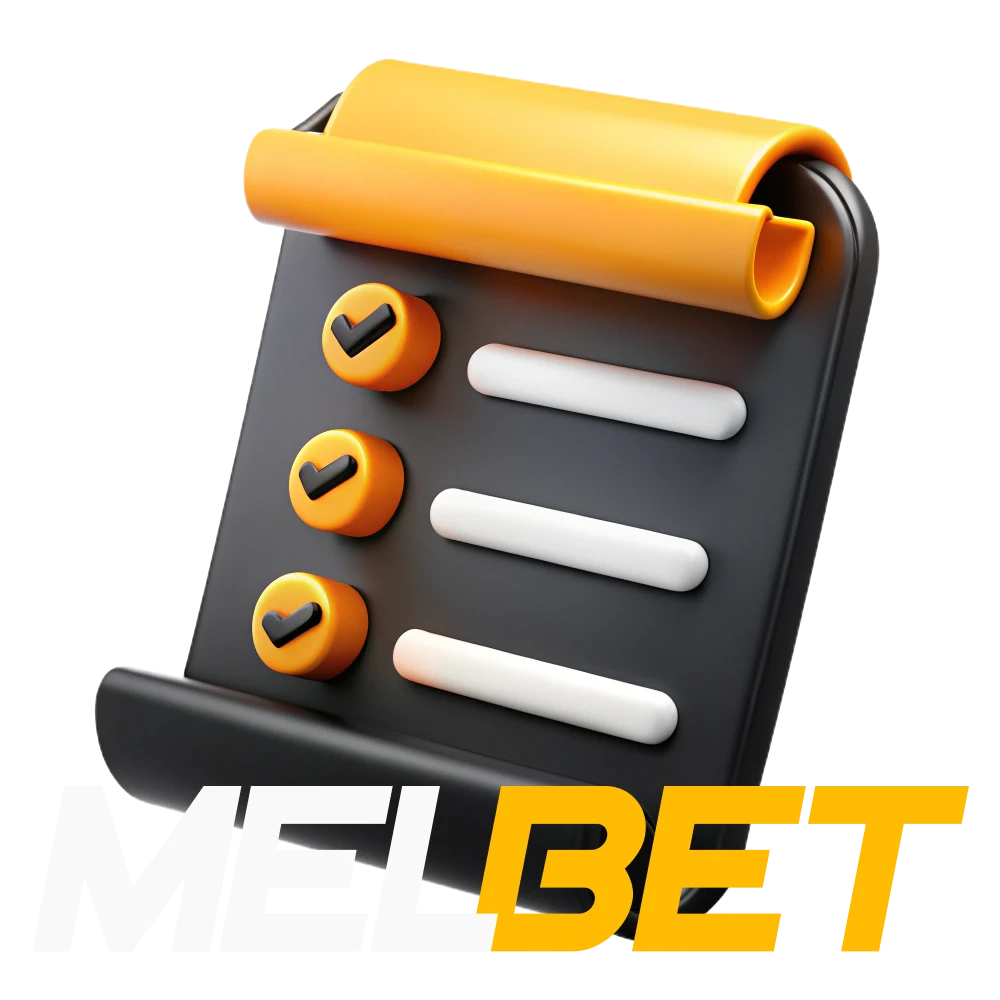 Before you start betting on Melbet read the platform rules.