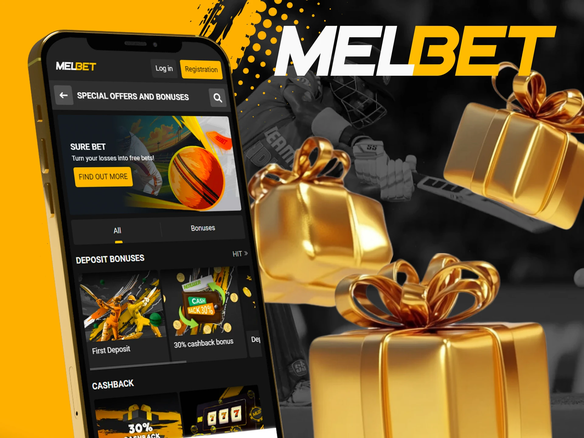 Melbet newcomers can count on lucrative bonuses in the mobile app.