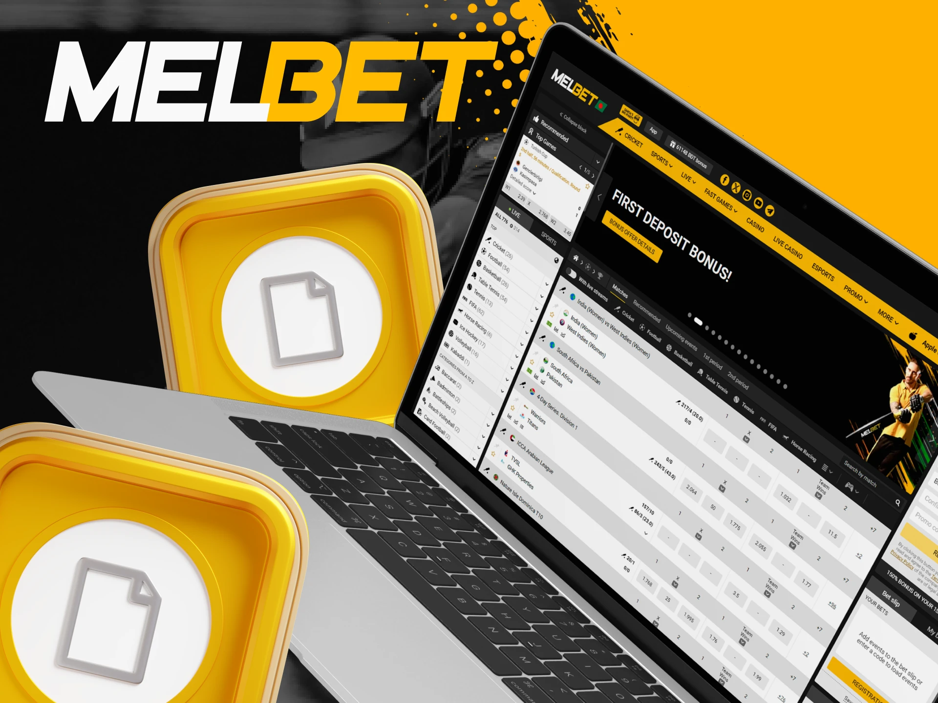 Try using the convenient Melbet PC app.