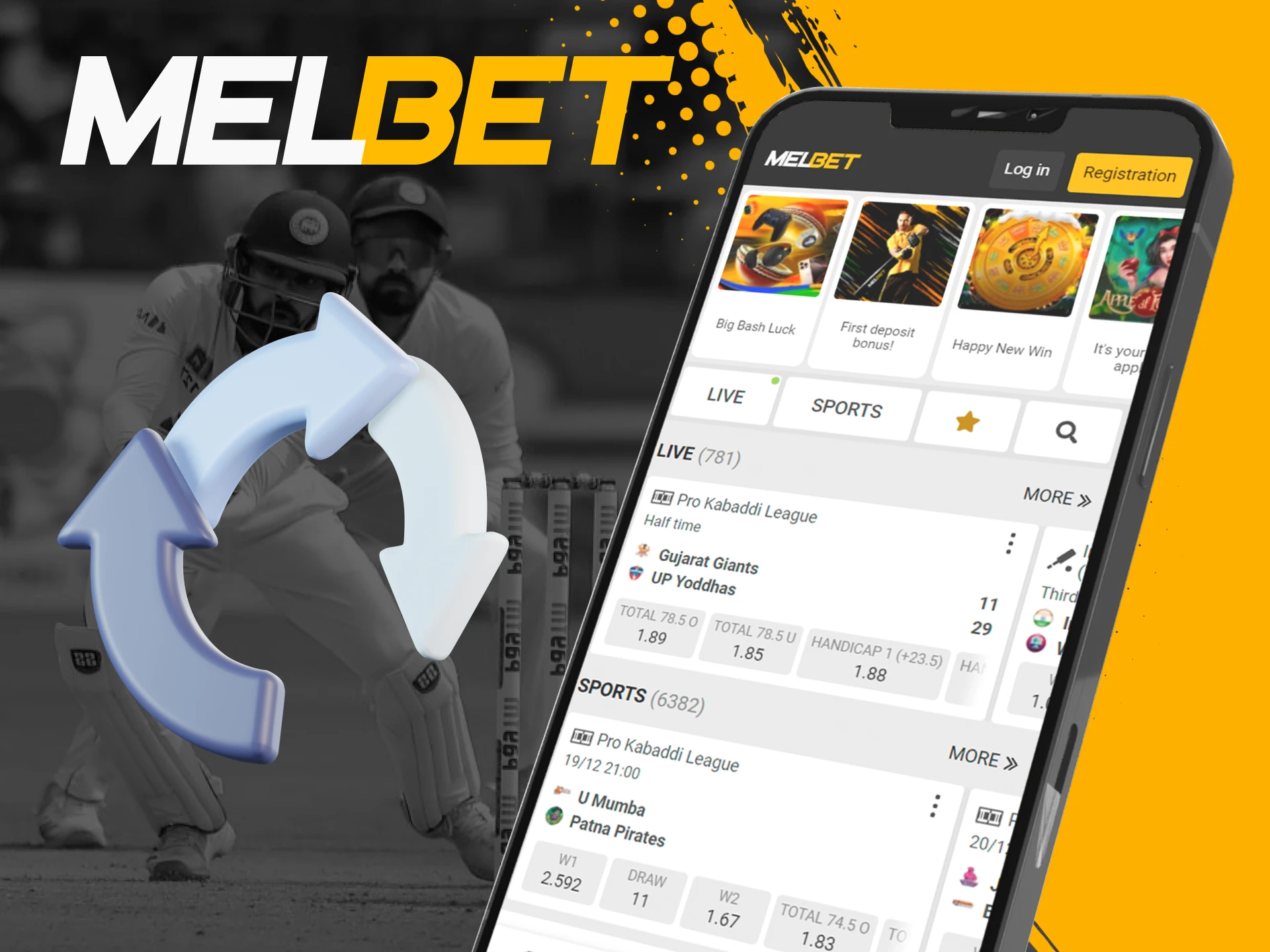 To update your Melbet mobile app, follow these steps.