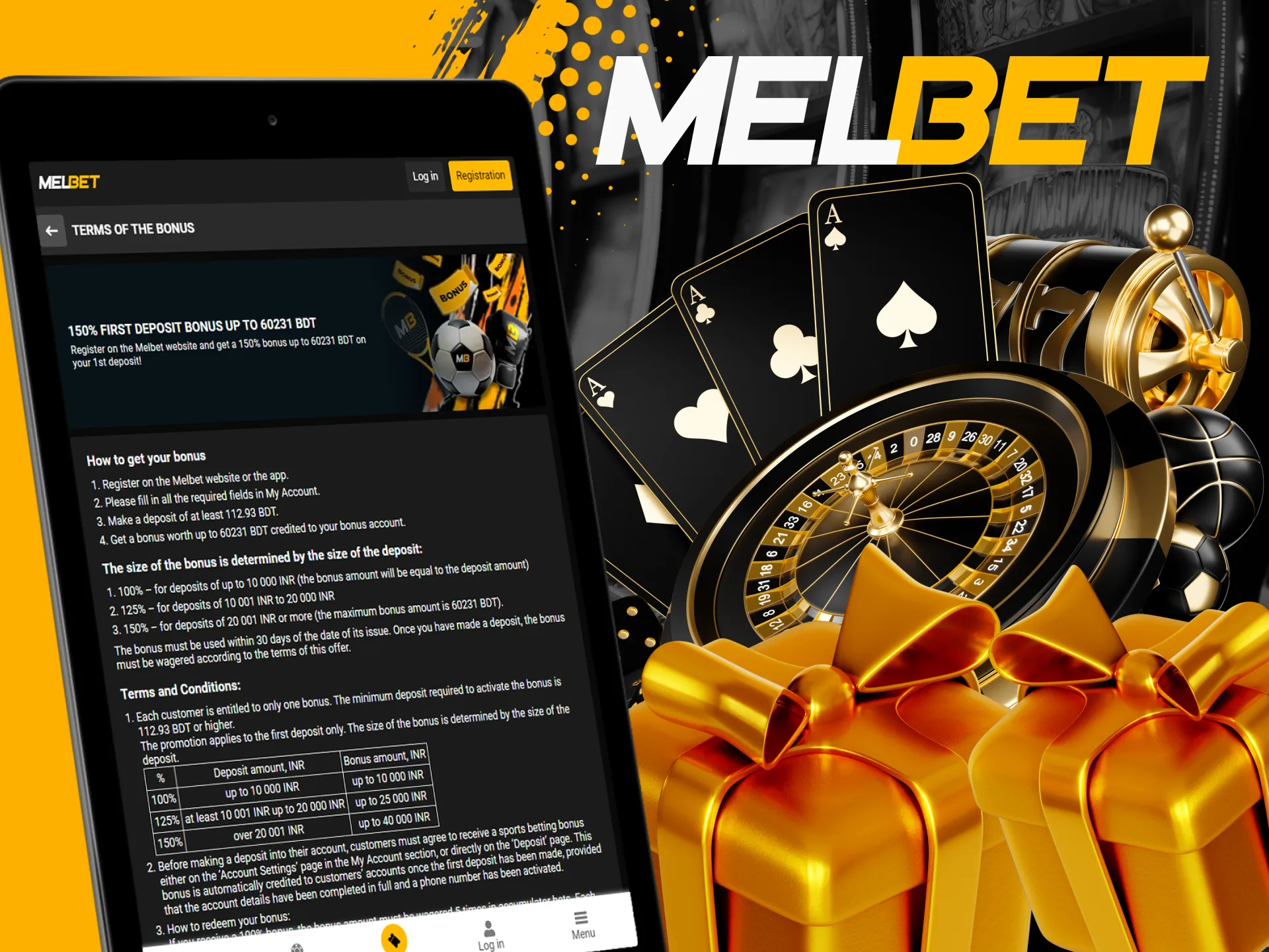 Melbet casino welcome bonus is waiting for you.