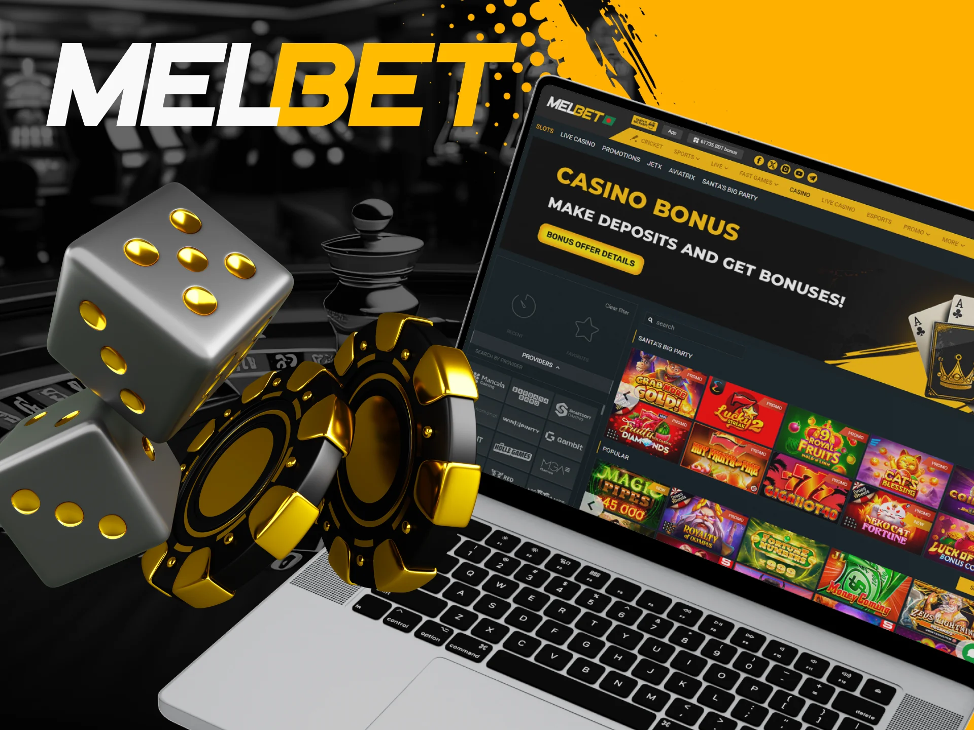 Visit the official Melbet casino and play the most exciting games.