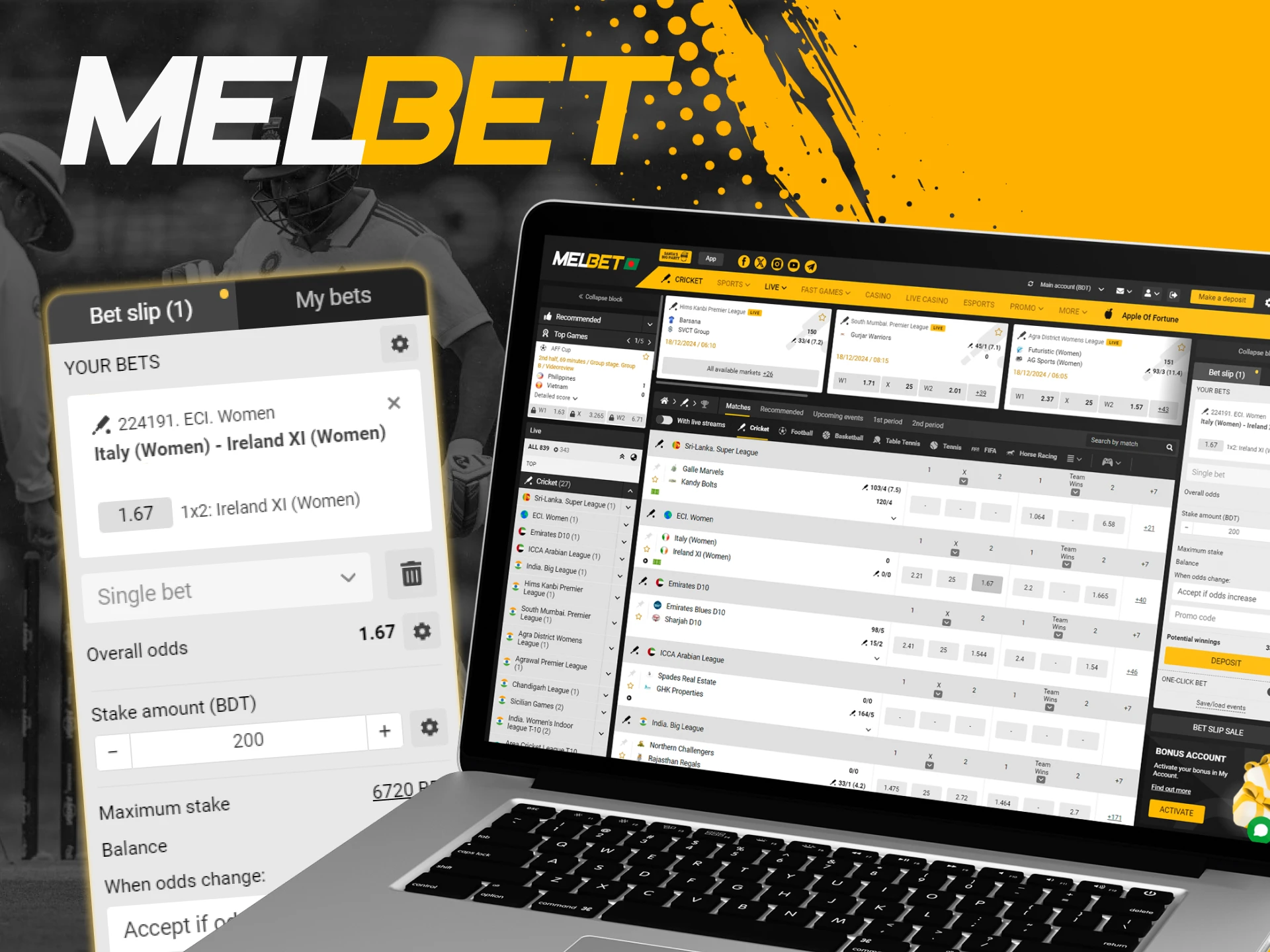 Find out how to place a bet at Melbet.