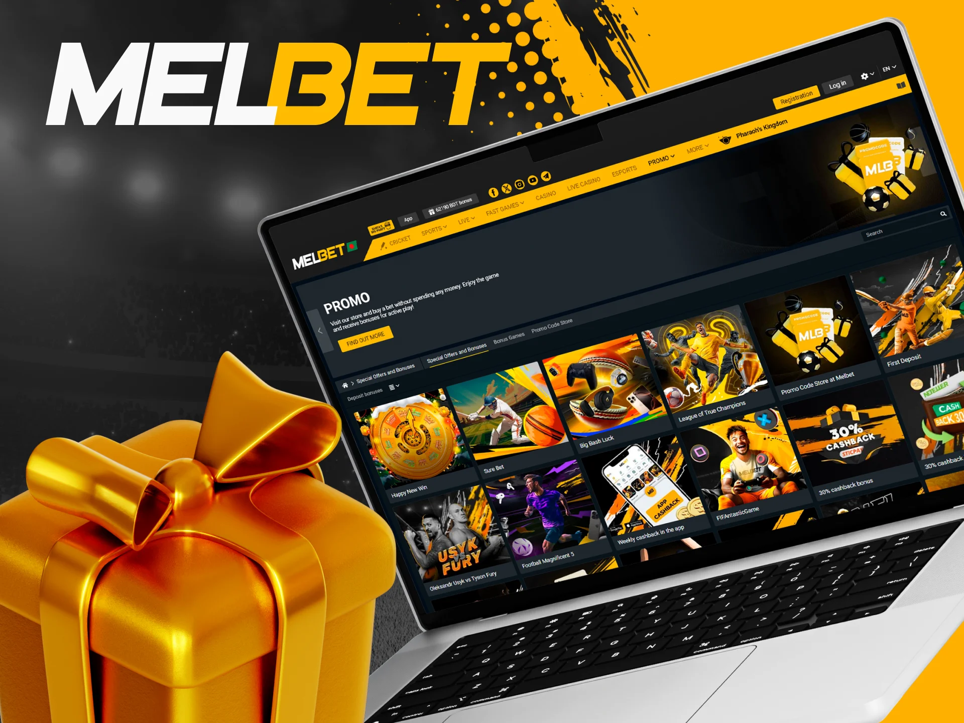 After activating our promo code, check out other bonuses on Melbet.