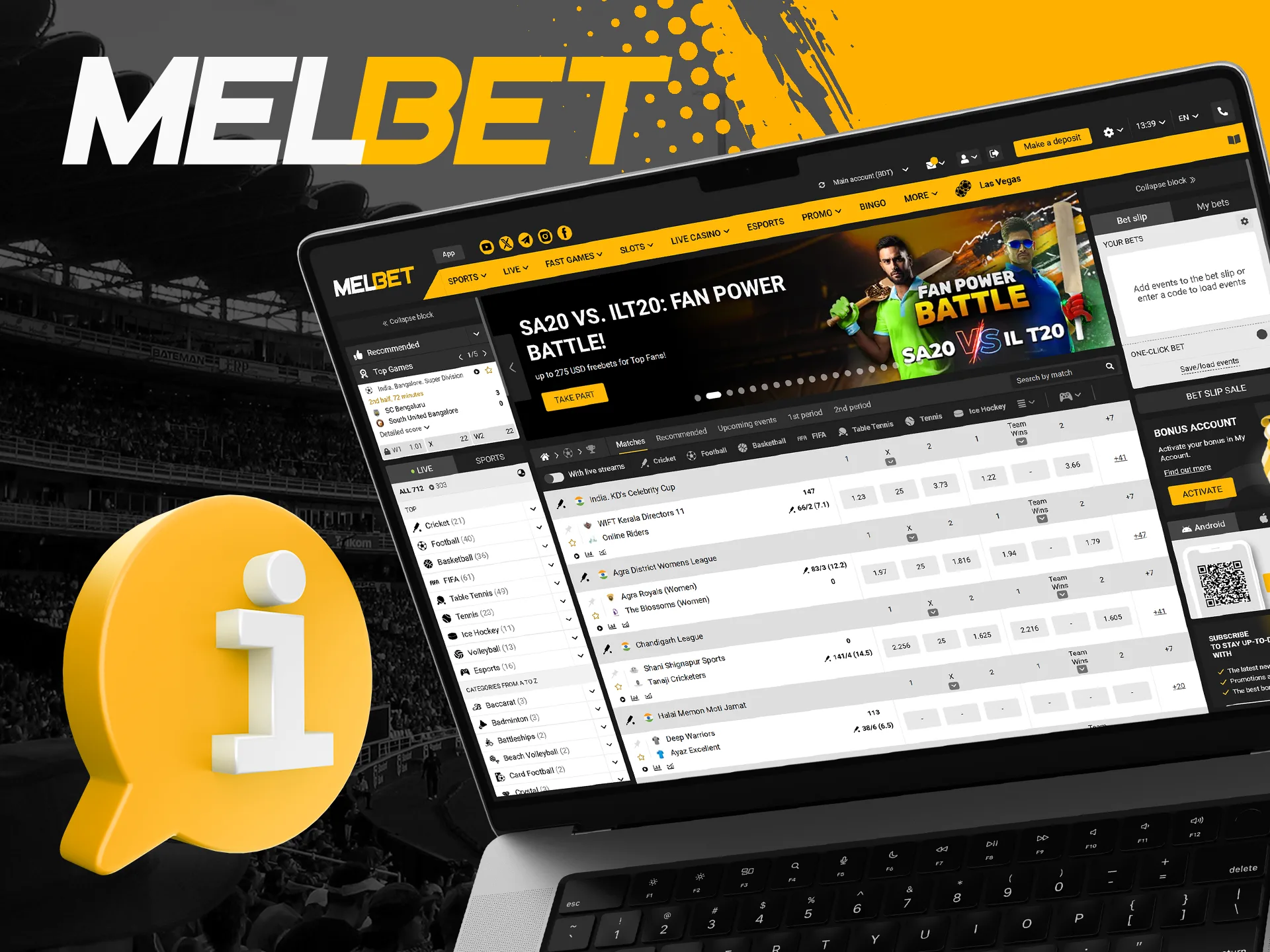 Melbet is a great platform for betting and casino games.