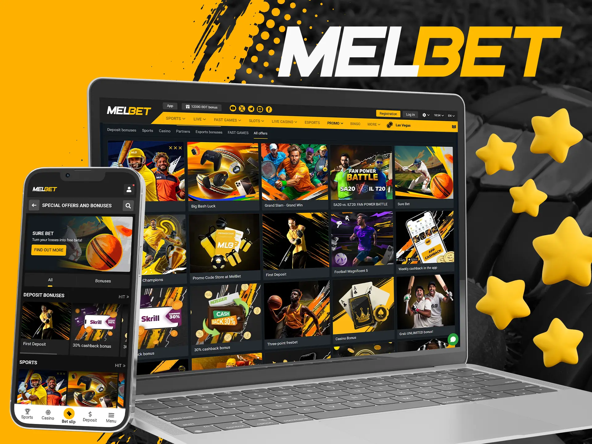 Make your bets and games better with Melbet bonuses.