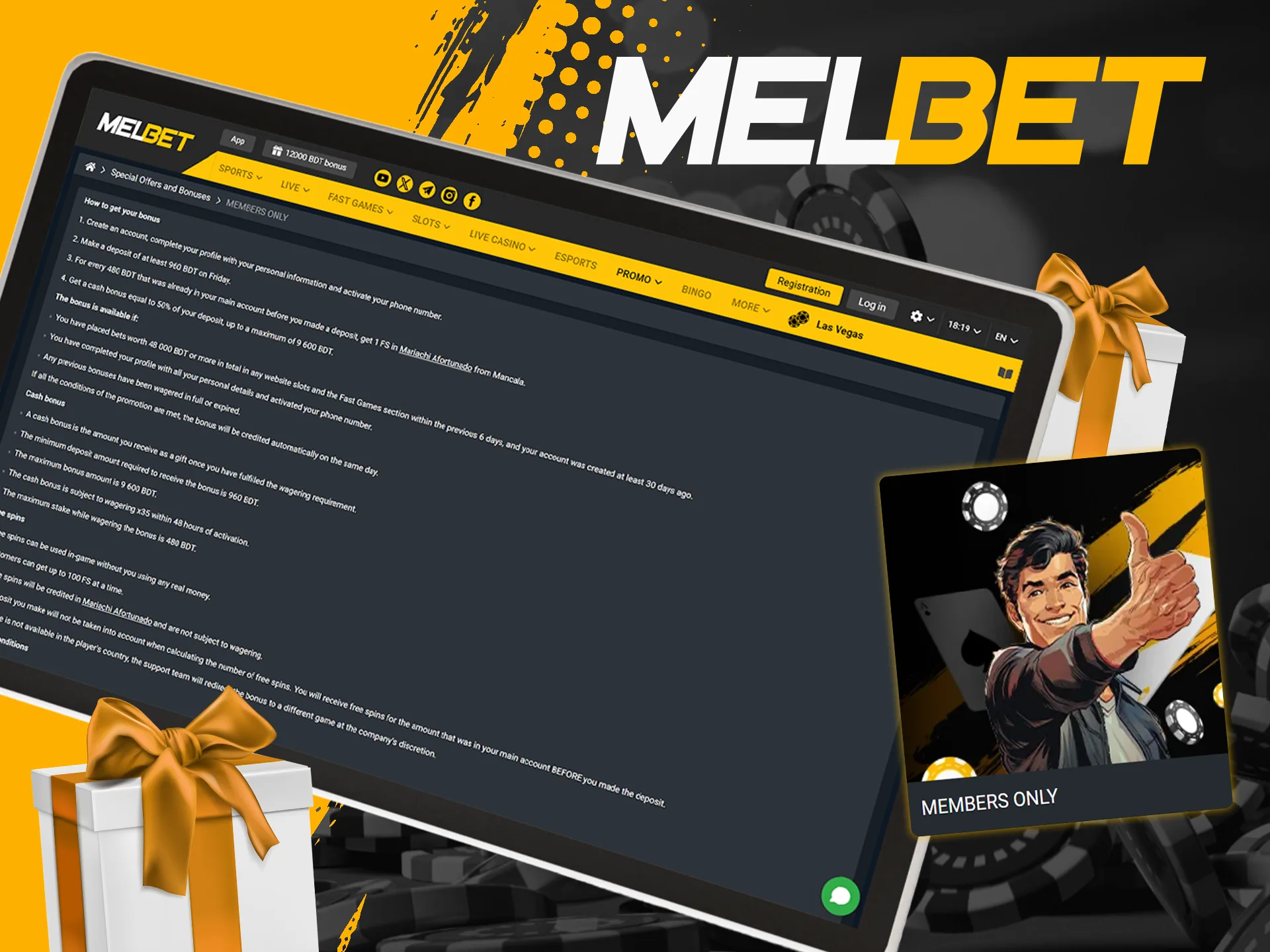 Spend your time with Melbet every Friday and get bonuses.