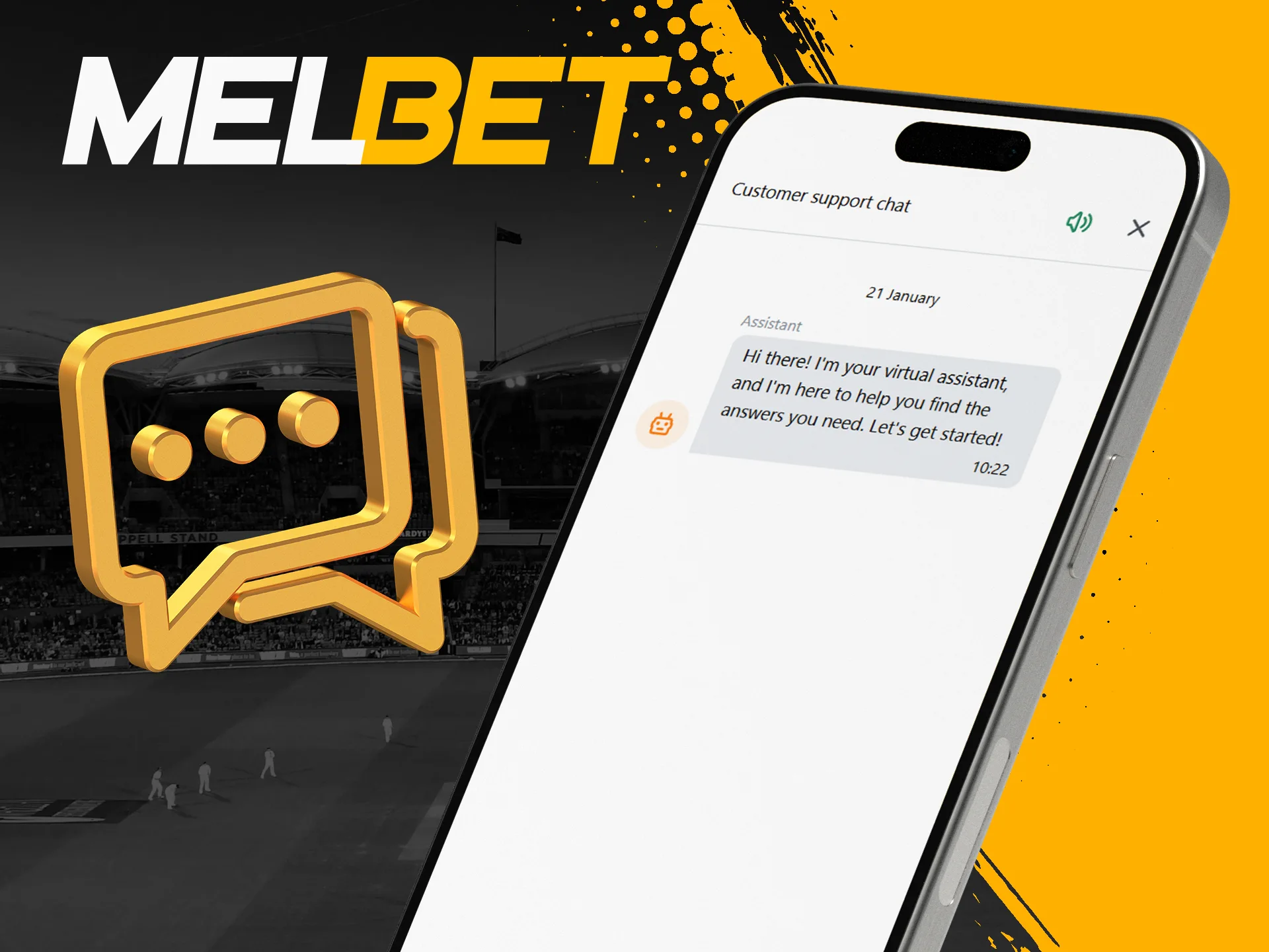 Open Melbet live chat and ask your questions.