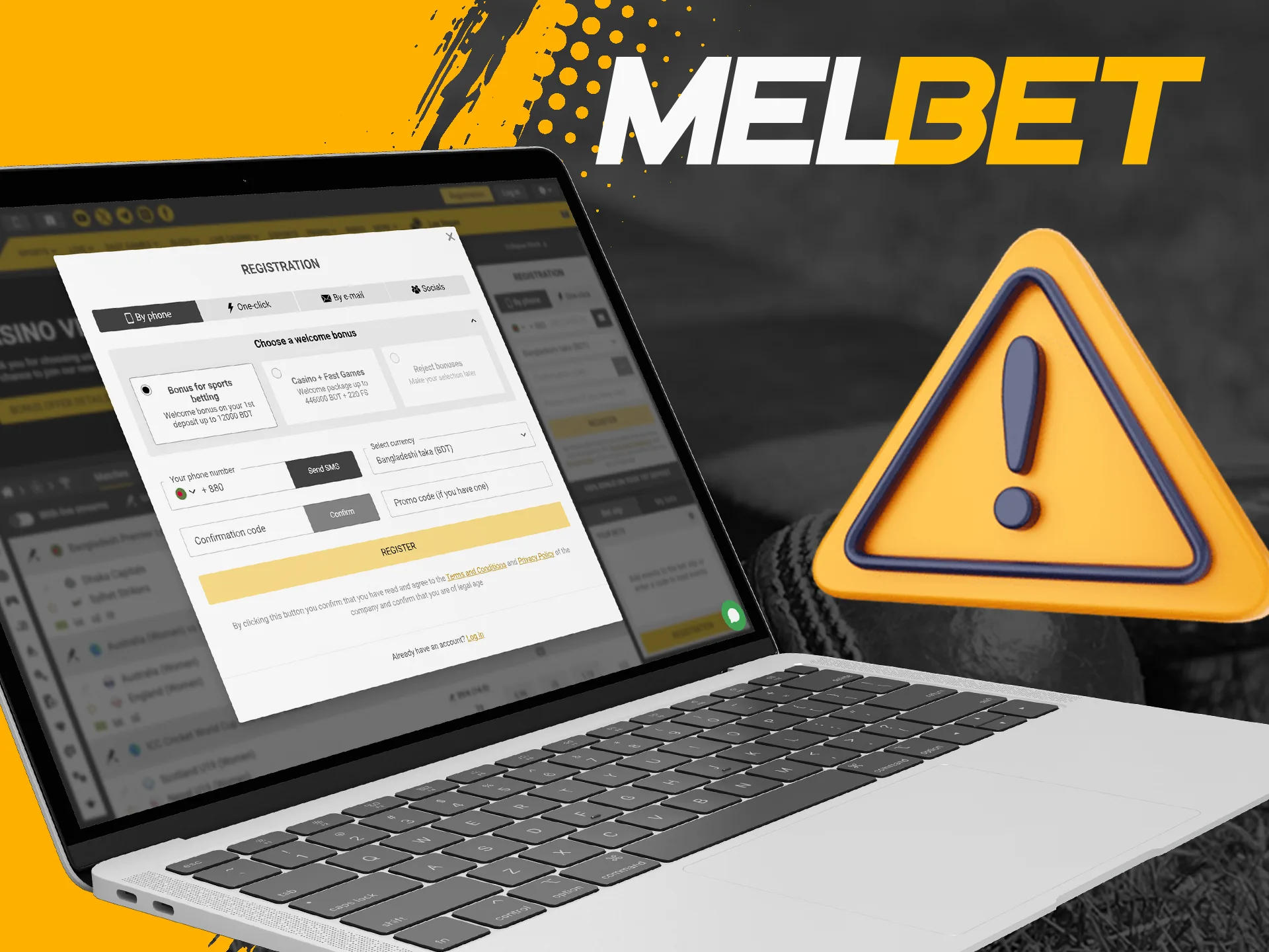 Familiarize yourself with the main problems you may encounter when registering at Melbet.