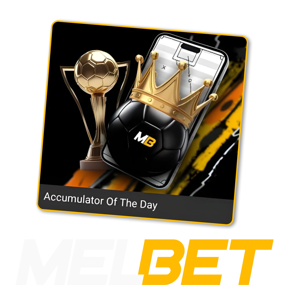 Get 10% on your bets at the Melbet online casino with the Accumulator Bonus.