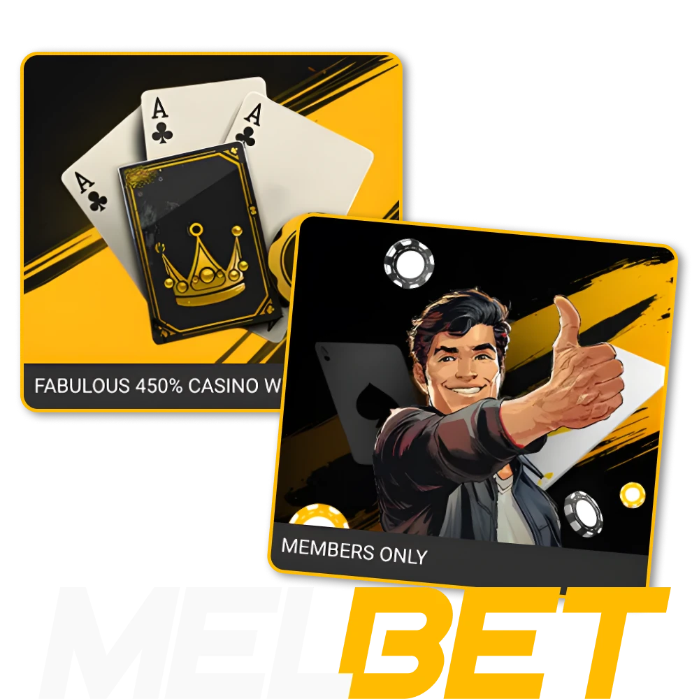 Activate the No Deposit Bonus at Melbet online casino.