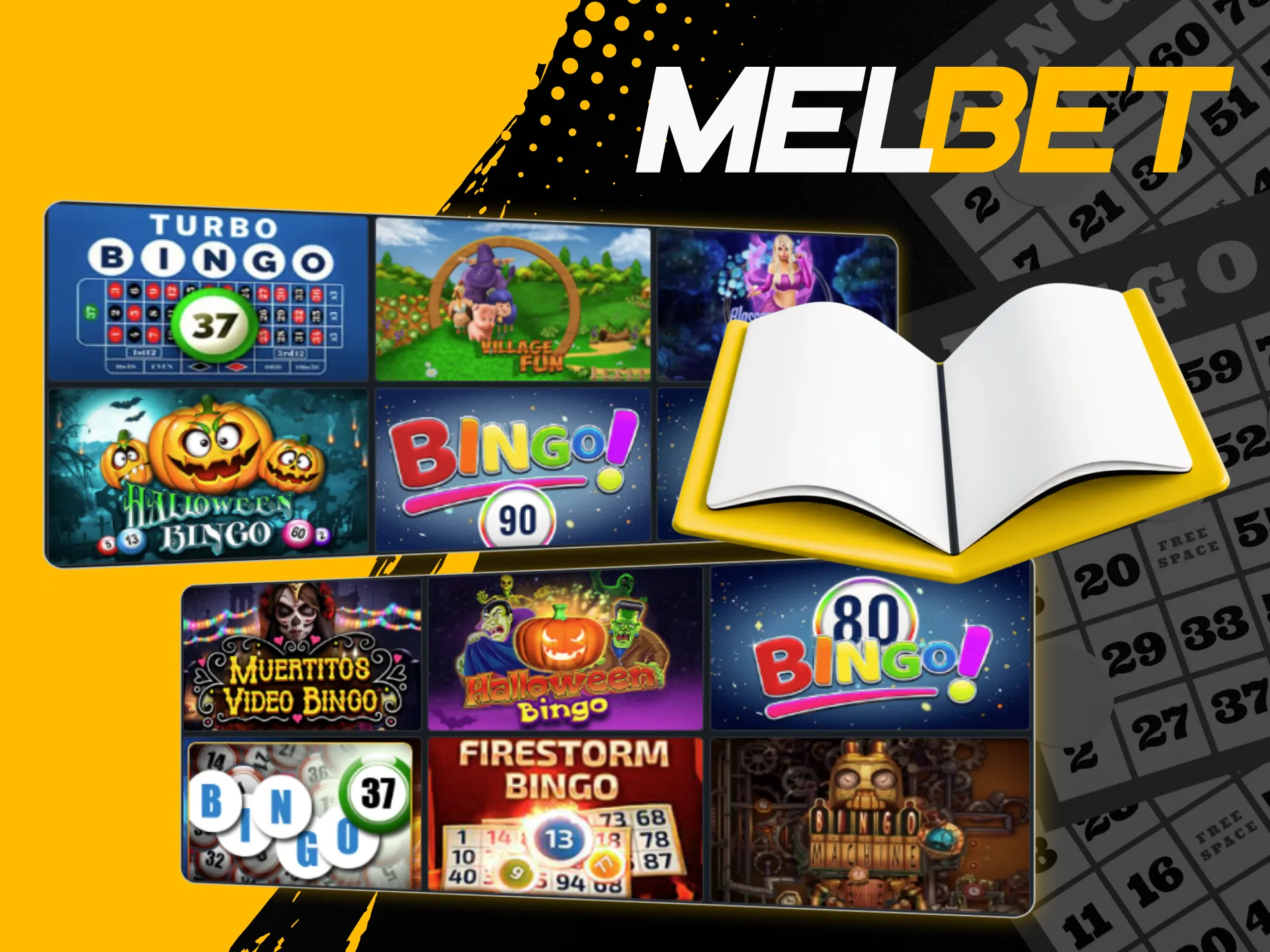 Melbet explains the main rules of online bingo for beginners.