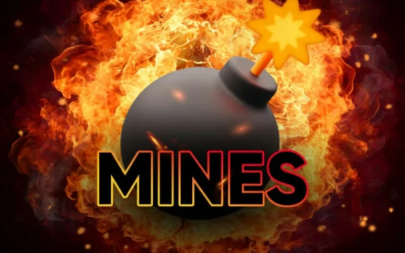 Test your fortune with Mines game from Turbo Games at Melbet.
